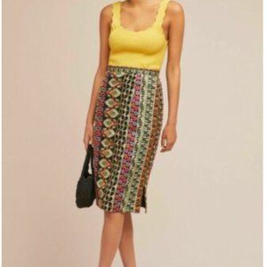 Anthropologie Moroccan Nights Pencil Skirt